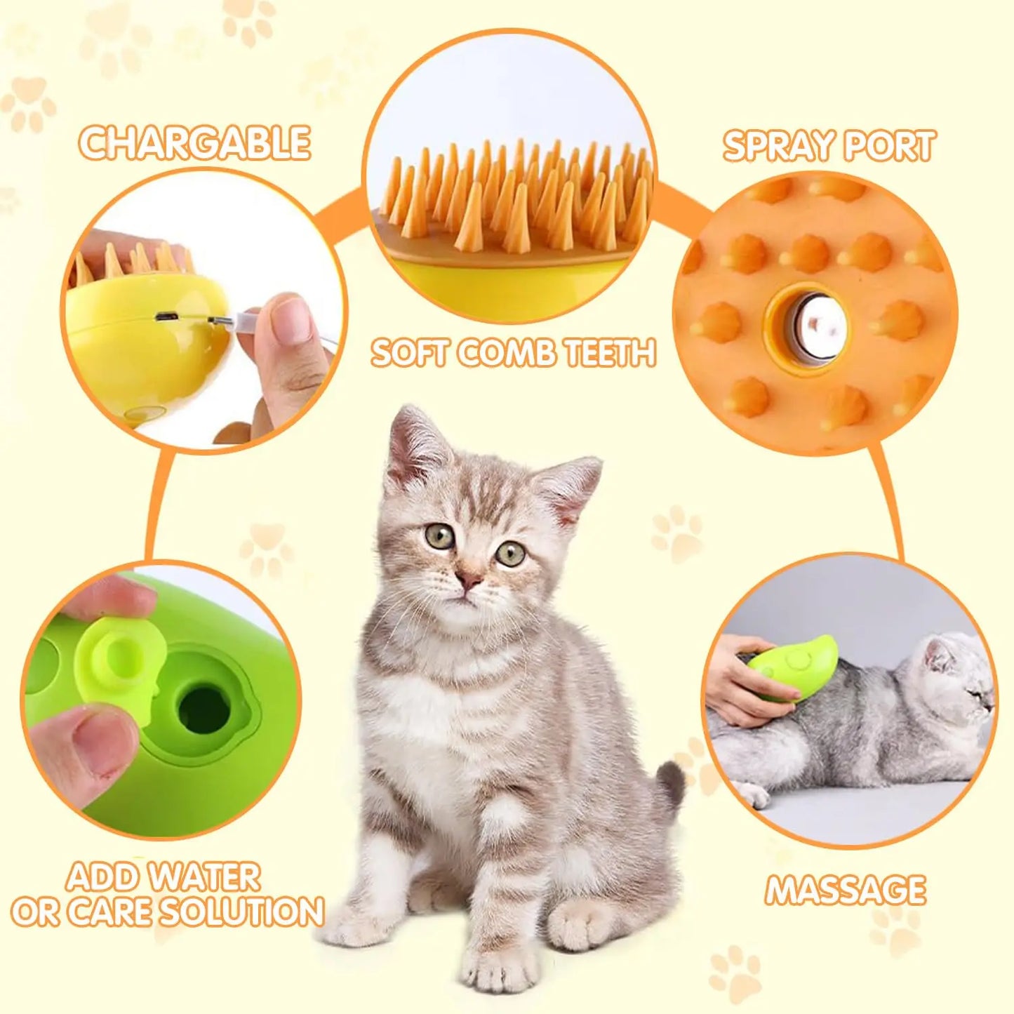 Pet Grooming Comb Pets Cat Dog Grooming Brush Steamy Cepillo Para Gato Dog Massage Comb cepillo para Perro Dog perro Accessories