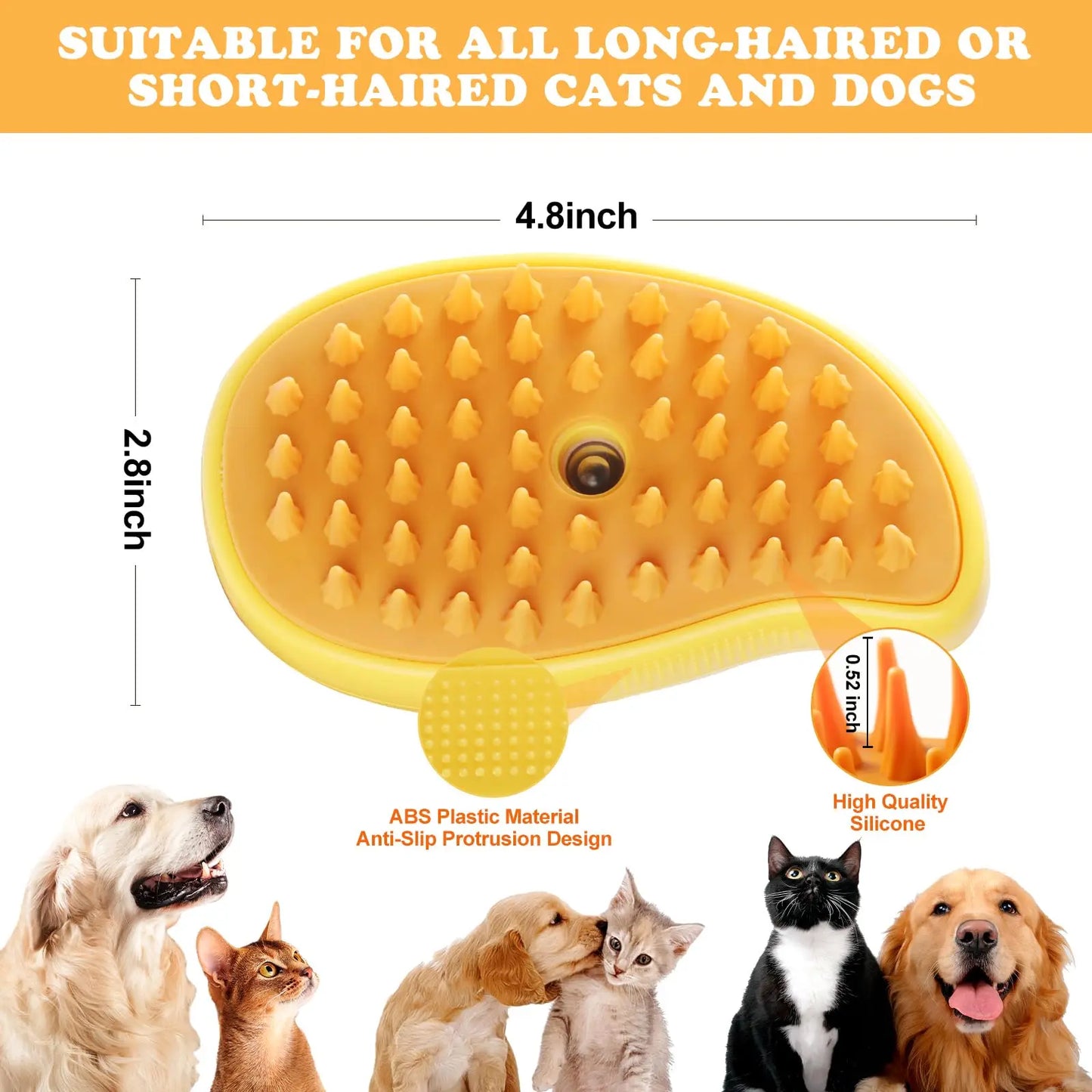 Pet Grooming Comb Pets Cat Dog Grooming Brush Steamy Cepillo Para Gato Dog Massage Comb cepillo para Perro Dog perro Accessories