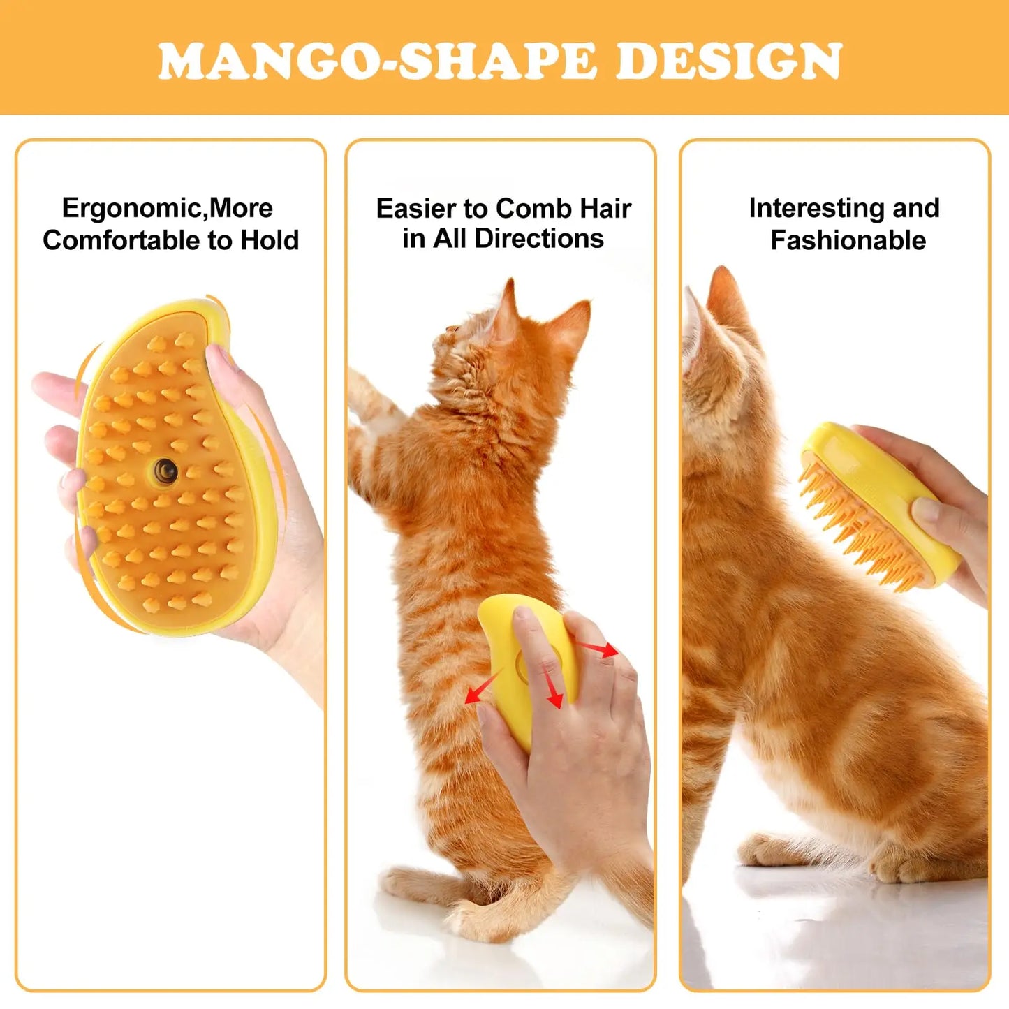 Pet Grooming Comb Pets Cat Dog Grooming Brush Steamy Cepillo Para Gato Dog Massage Comb cepillo para Perro Dog perro Accessories